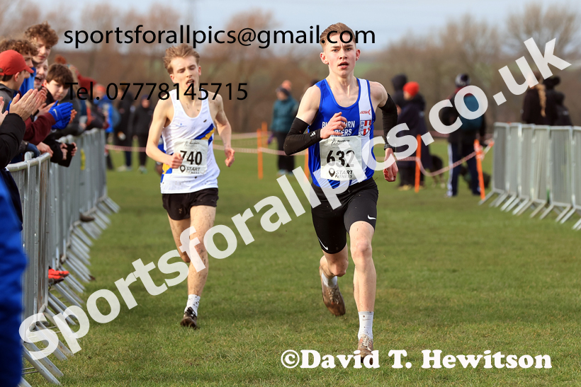 Mens Under-17s 2026 Northern Cross Country Champs., Pontefract Racecourse, Pontefract. Photo: David T. Hewitson/Sports for All Pics